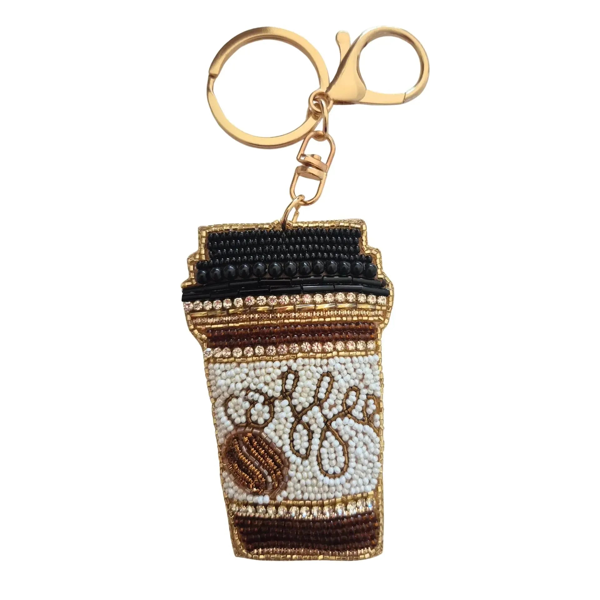 Beaded Keychain Coffee-Jewellery-Zoda-The Bay Room
