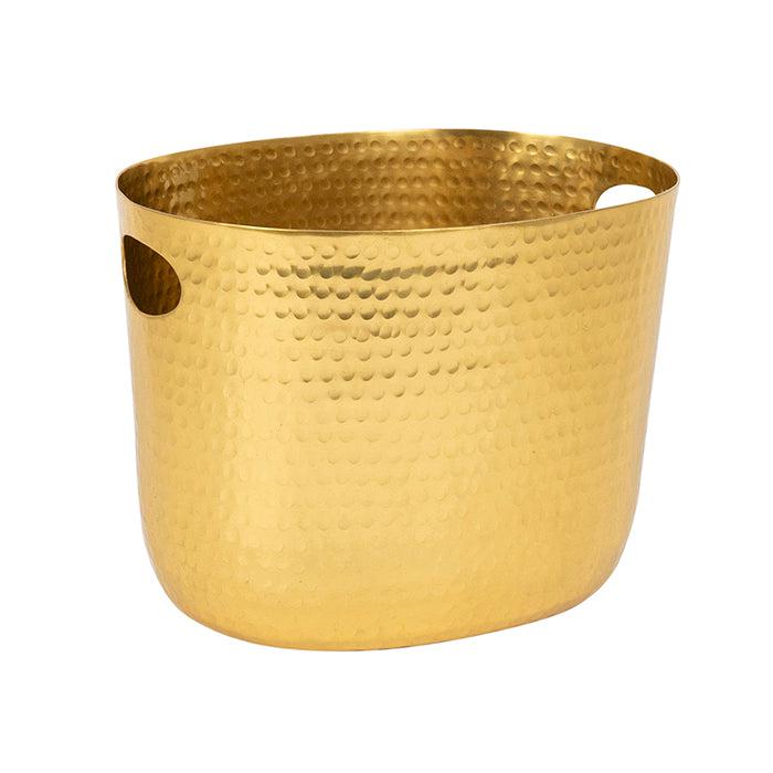 Beaumont Gold Metal Tub Oval-Dining & Entertaining-Pure Homewares-The Bay Room