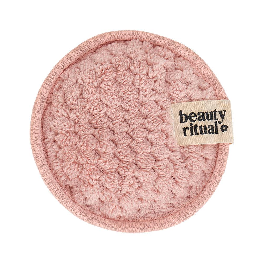 Beauty Ritual Luxury Waffle Cleansing Pads 4pc - Dusty Pink-Beauty & Well-Being-Annabel Trends-The Bay Room