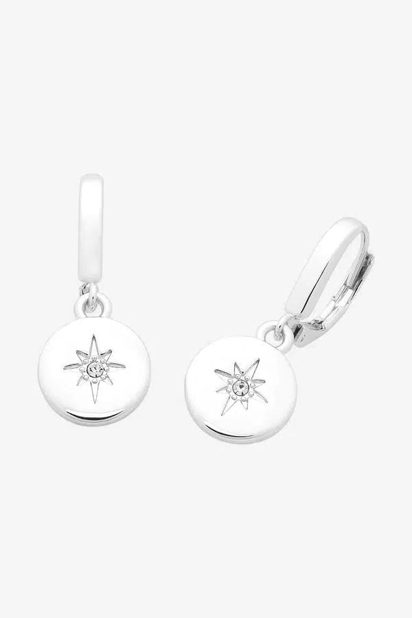 Beck Silver Clear Earring-Jewellery-Liberte-The Bay Room