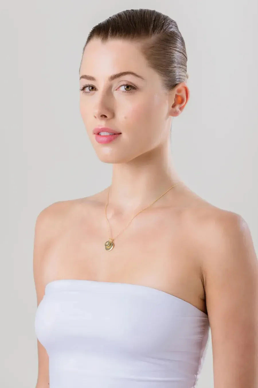 Beck Silver Clear Necklace-Jewellery-Liberte-The Bay Room