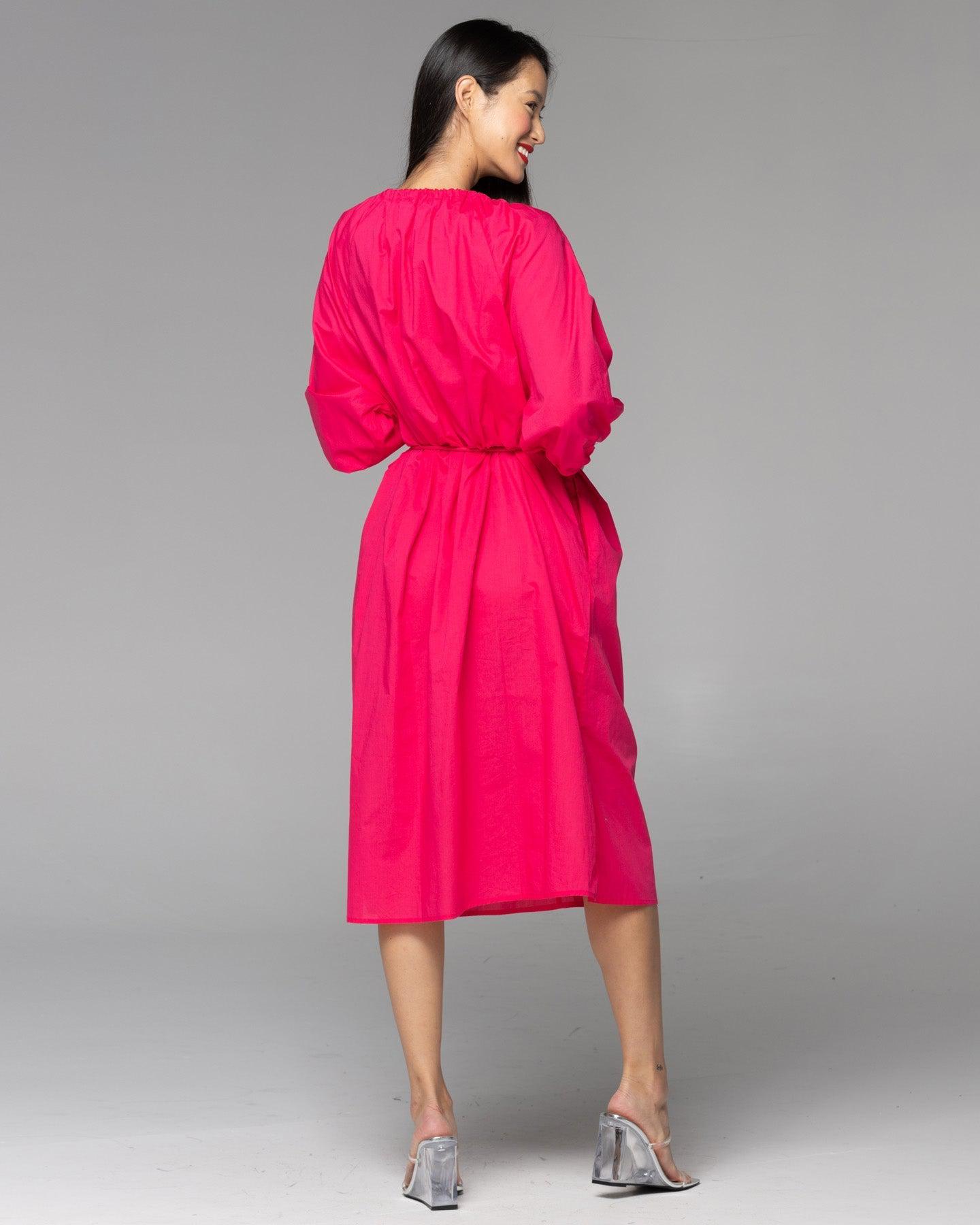 Believer Rope Midi Dress - Ruby Pink-Dresses-Fate + Becker-The Bay Room