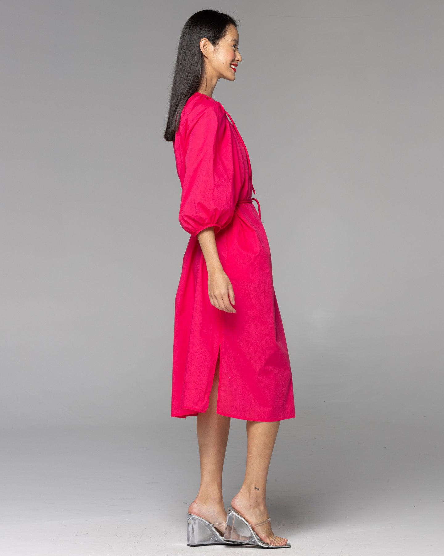 Believer Rope Midi Dress - Ruby Pink-Dresses-Fate + Becker-The Bay Room