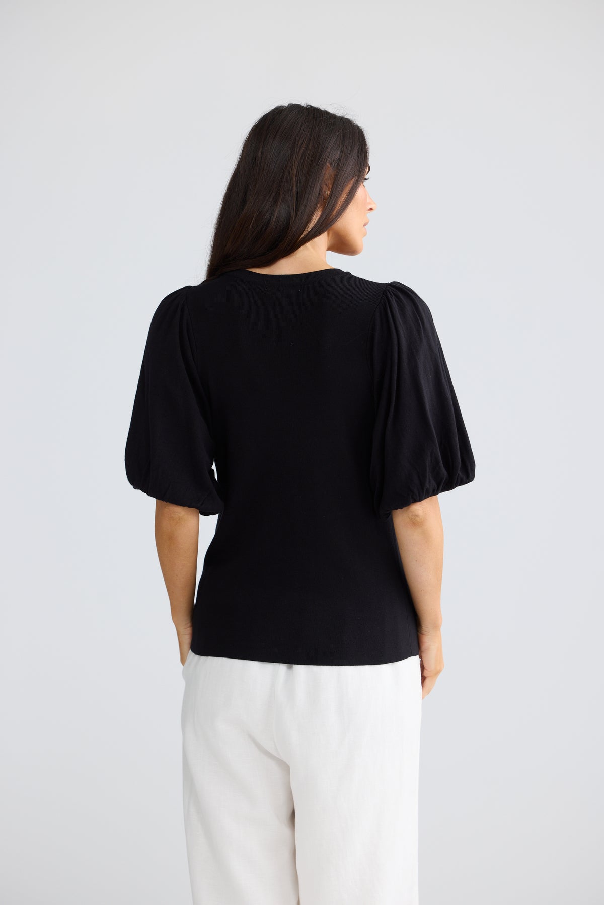 Bellamy Knit Top - Black-Tops-Brave & True-The Bay Room