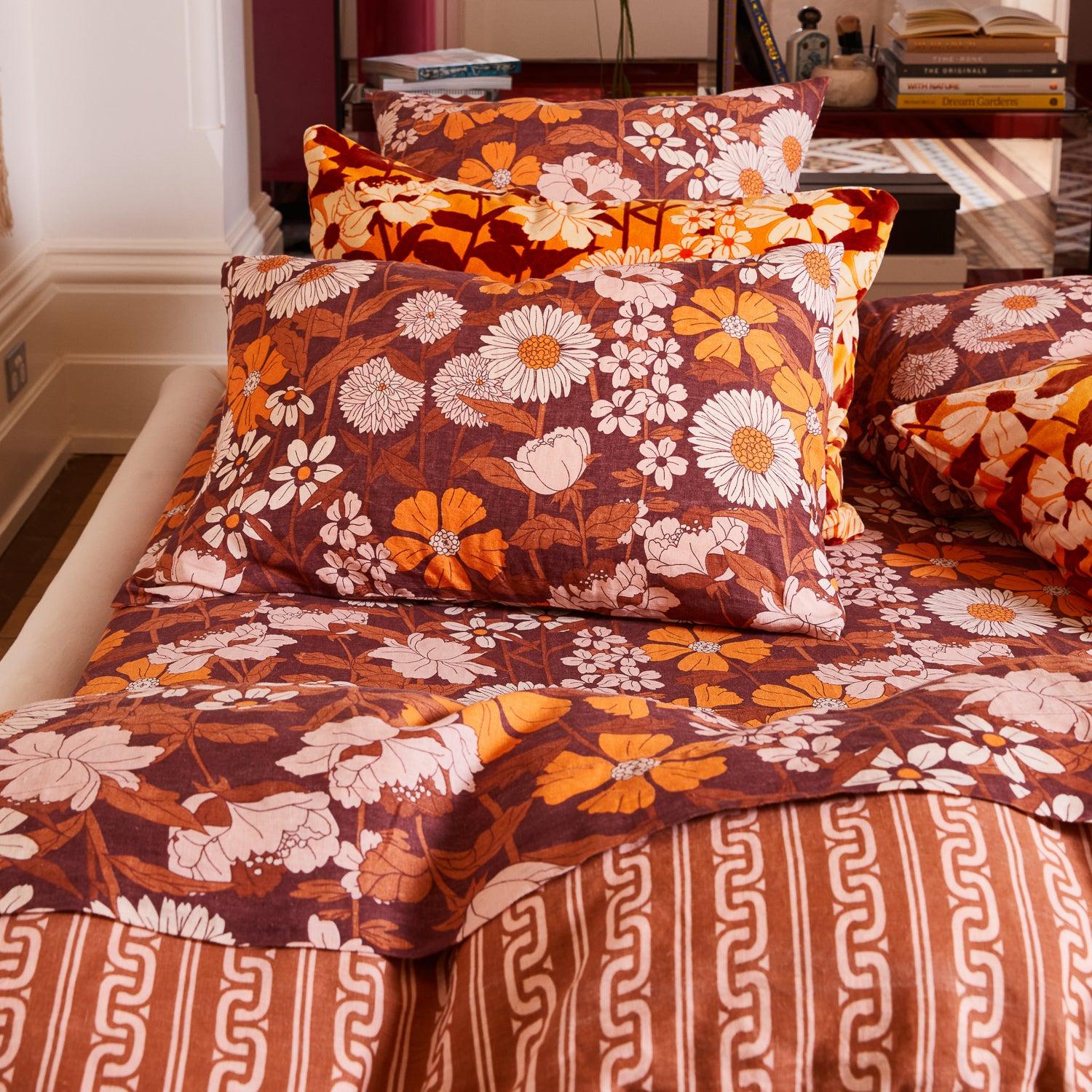 Benita Linen Pillowcase Set - Standard-Soft Furnishings-Sage & Clare-The Bay Room