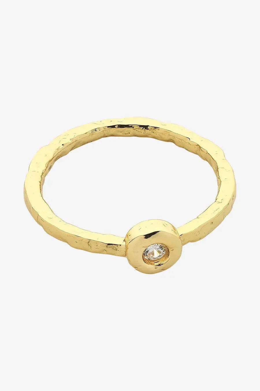 Betsy Gold Clear Ring-Jewellery-Liberte-The Bay Room