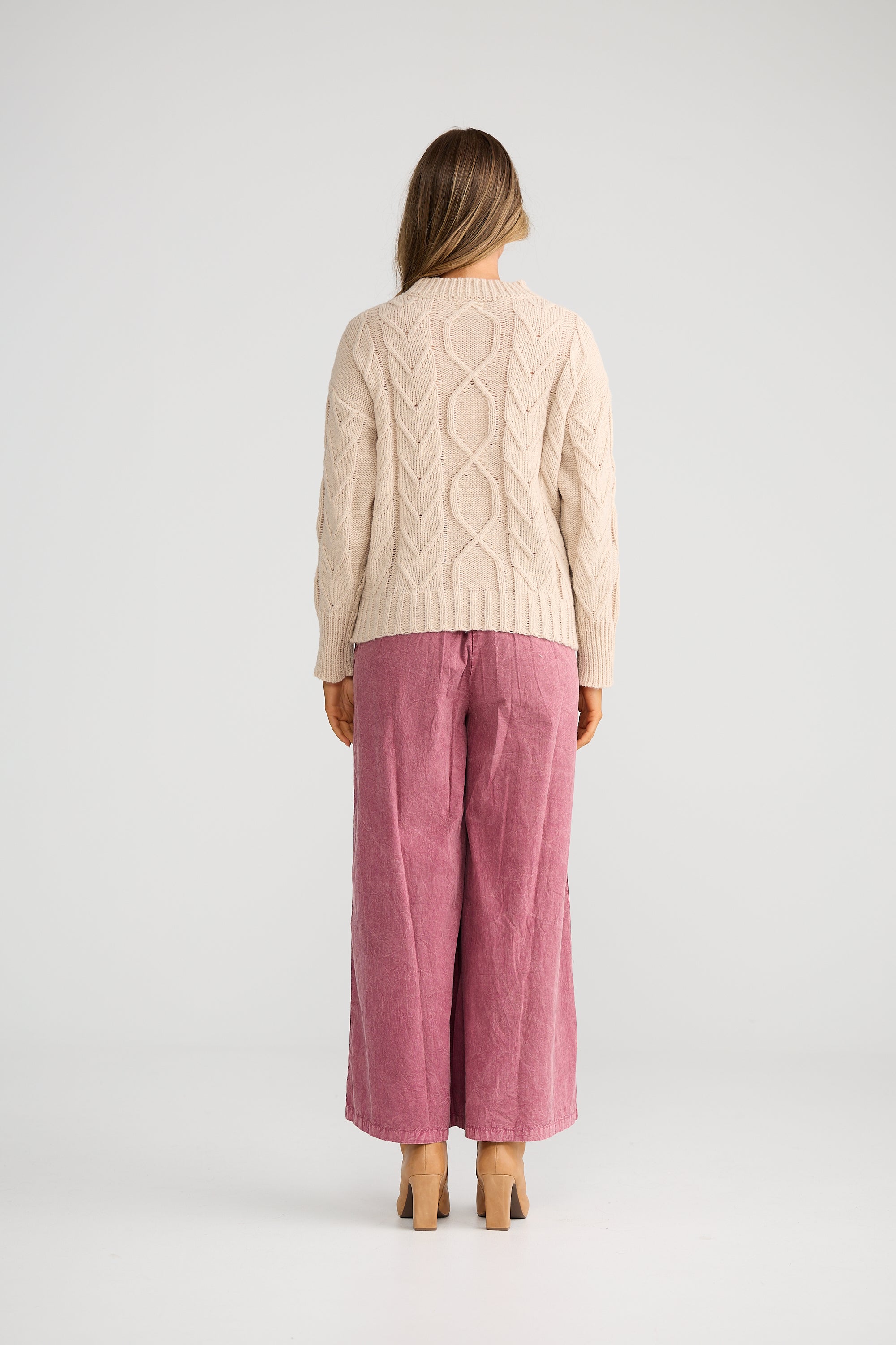 Betty Knit - Cream Floral-Knitwear & Jumpers-Talisman-The Bay Room