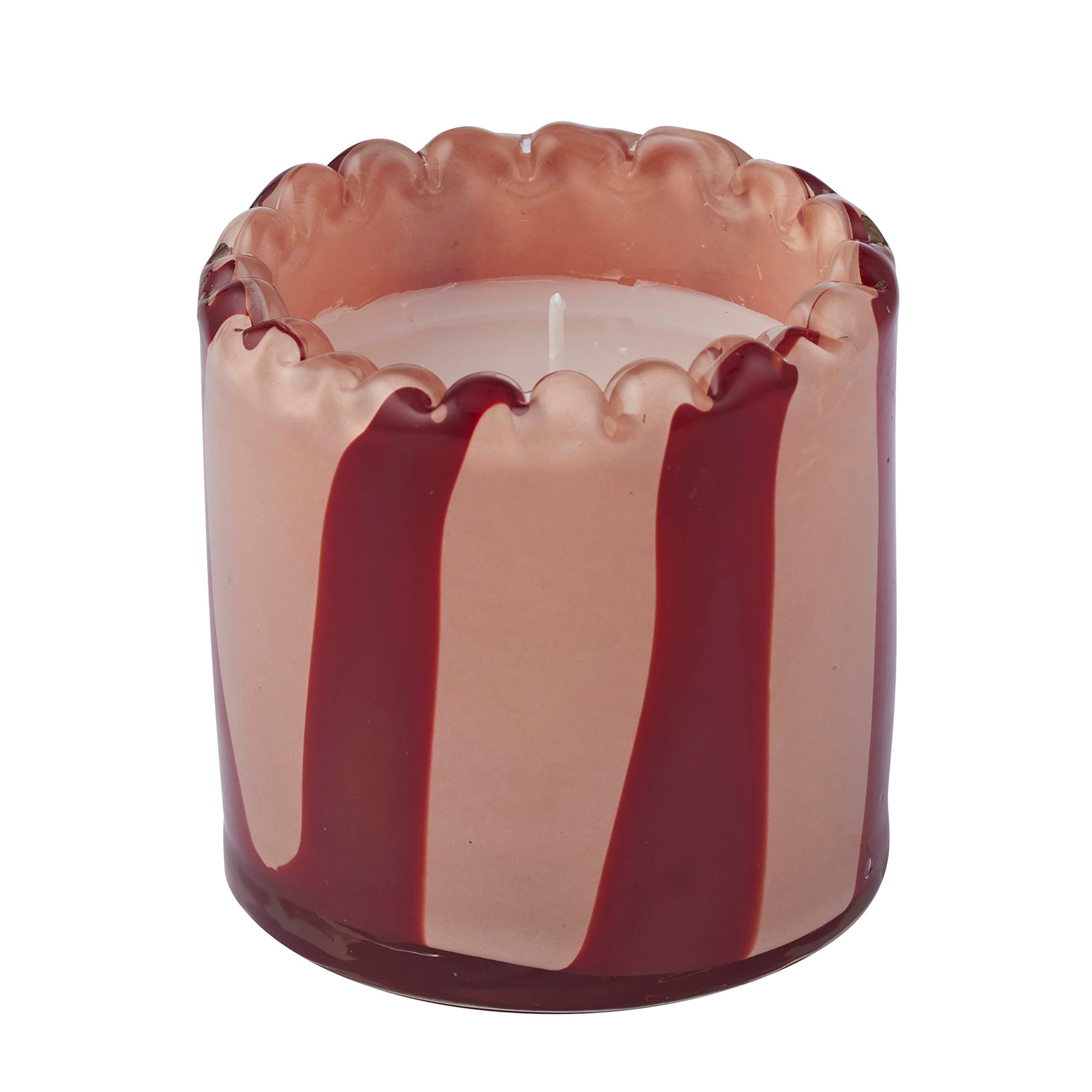Billie 5% Glass Candle 8x8cm Rose/Red-Candles & Fragrances-Coast To Coast Home-The Bay Room