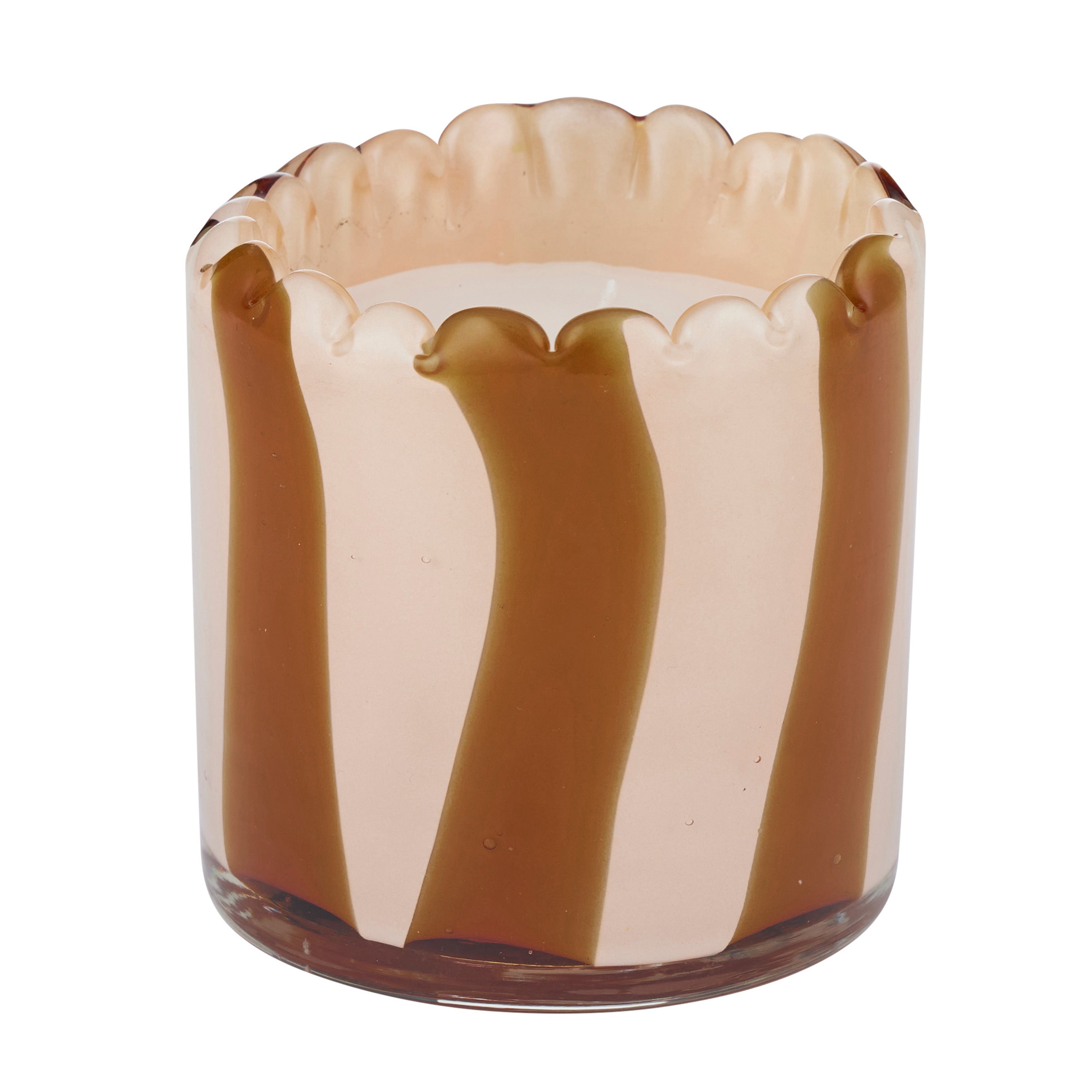 Billie Glass Candle 8x8cm Mustard/Rose-Candles & Fragrances-Coast To Coast Home-The Bay Room