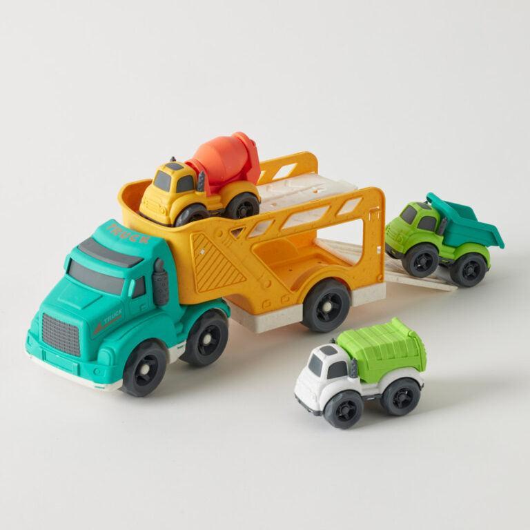 Bioplastic Vehicle Carrier-Toys-Jiggle & Giggle-Construction Vehicles-The Bay Room
