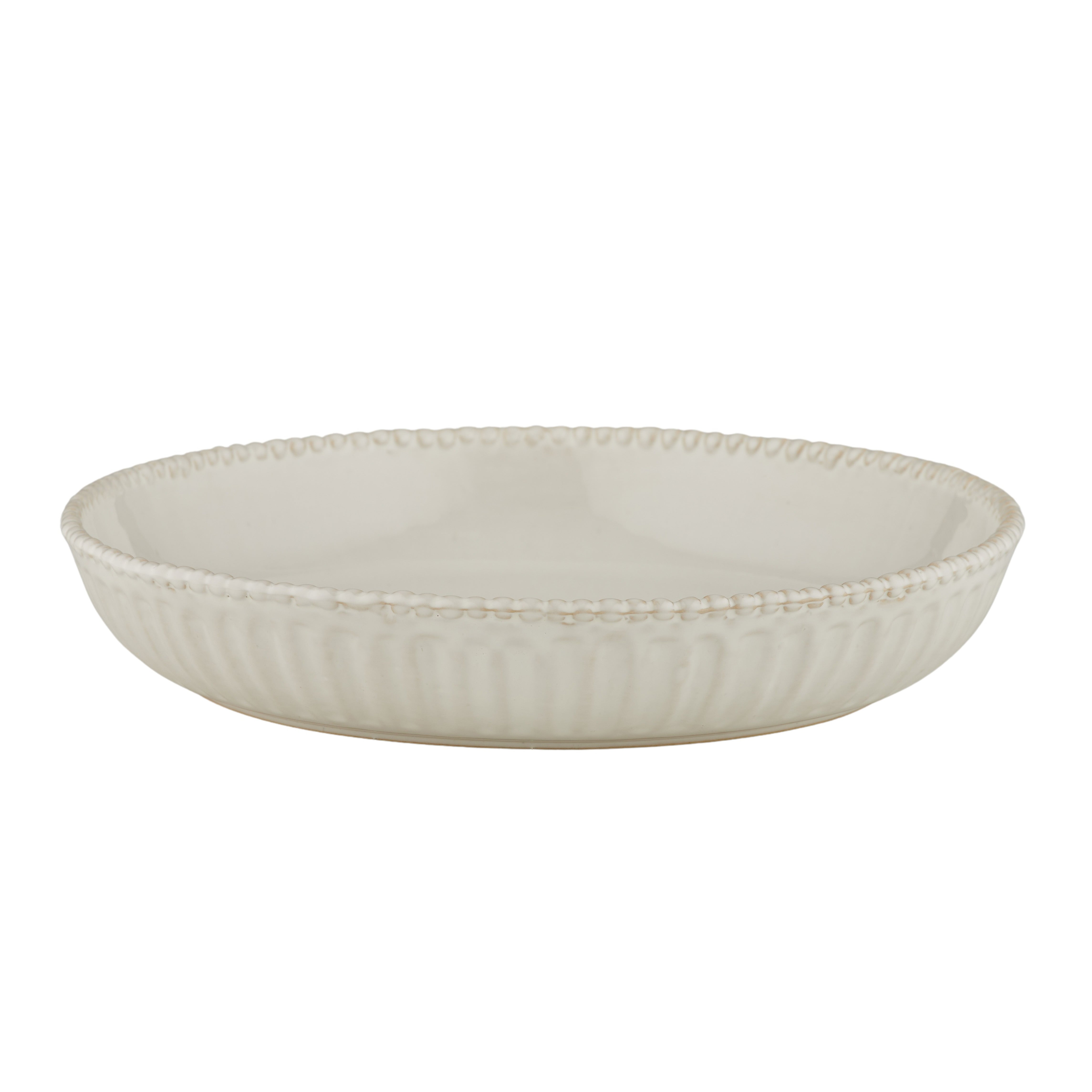 Bistrot Ceramic Bowl 32x6cm - White-Dining & Entertaining-Coast To Coast Home-The Bay Room