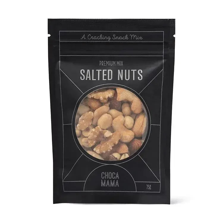 Black Label Salted Premium Nut Mix 75g-Gourmet Food & Drink-Chocamama-The Bay Room