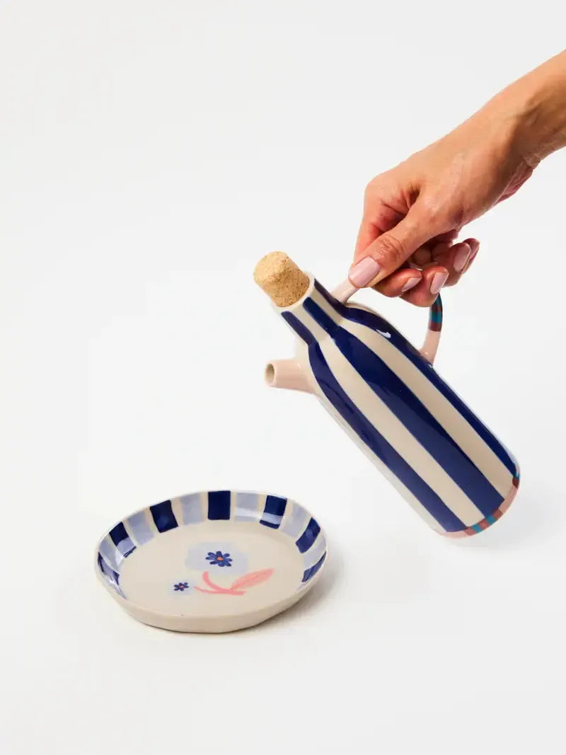 Bloomie Blue Oil Pourer-Kitchenware-Jones & Co-The Bay Room