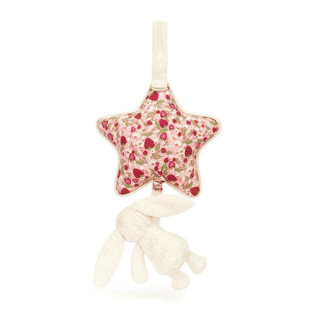 Blossom Cream Bunny 'Berry' Musical Pull-Toys-Jellycat-The Bay Room