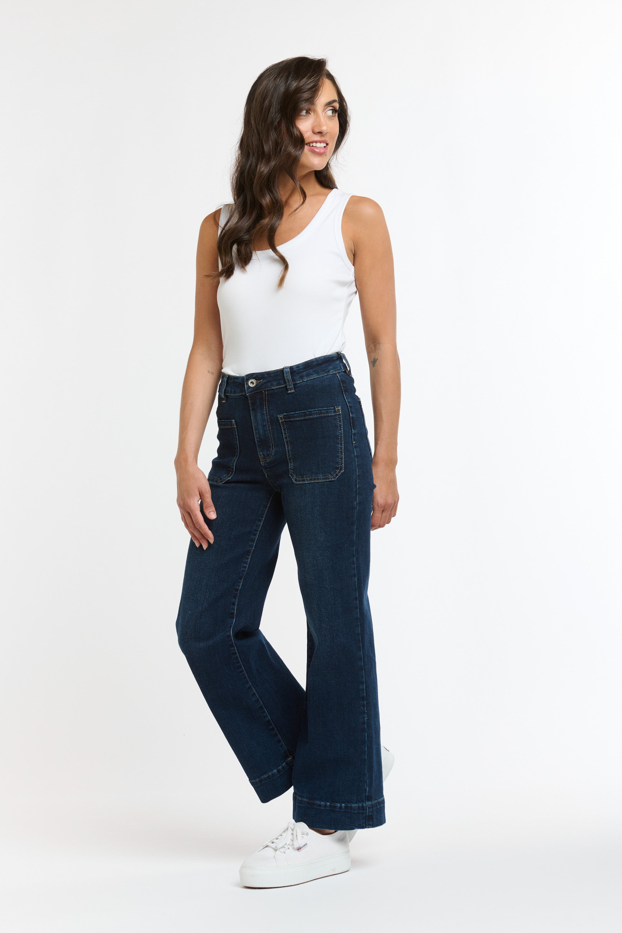 Bobbi 7/8th Jeans - Dark Wash-Jeans-Italian Star-The Bay Room