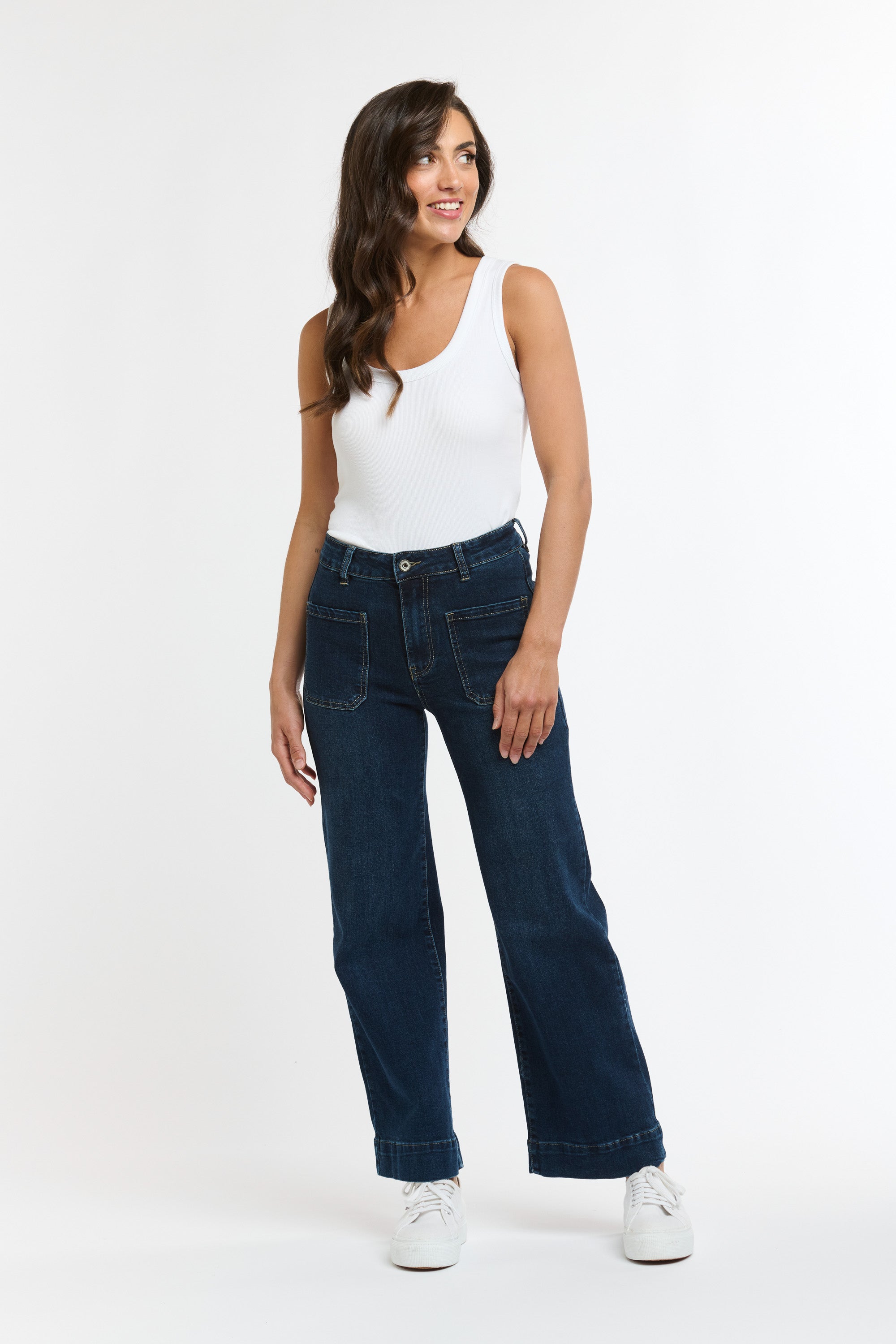 Bobbi 7/8th Jeans - Dark Wash-Jeans-Italian Star-The Bay Room