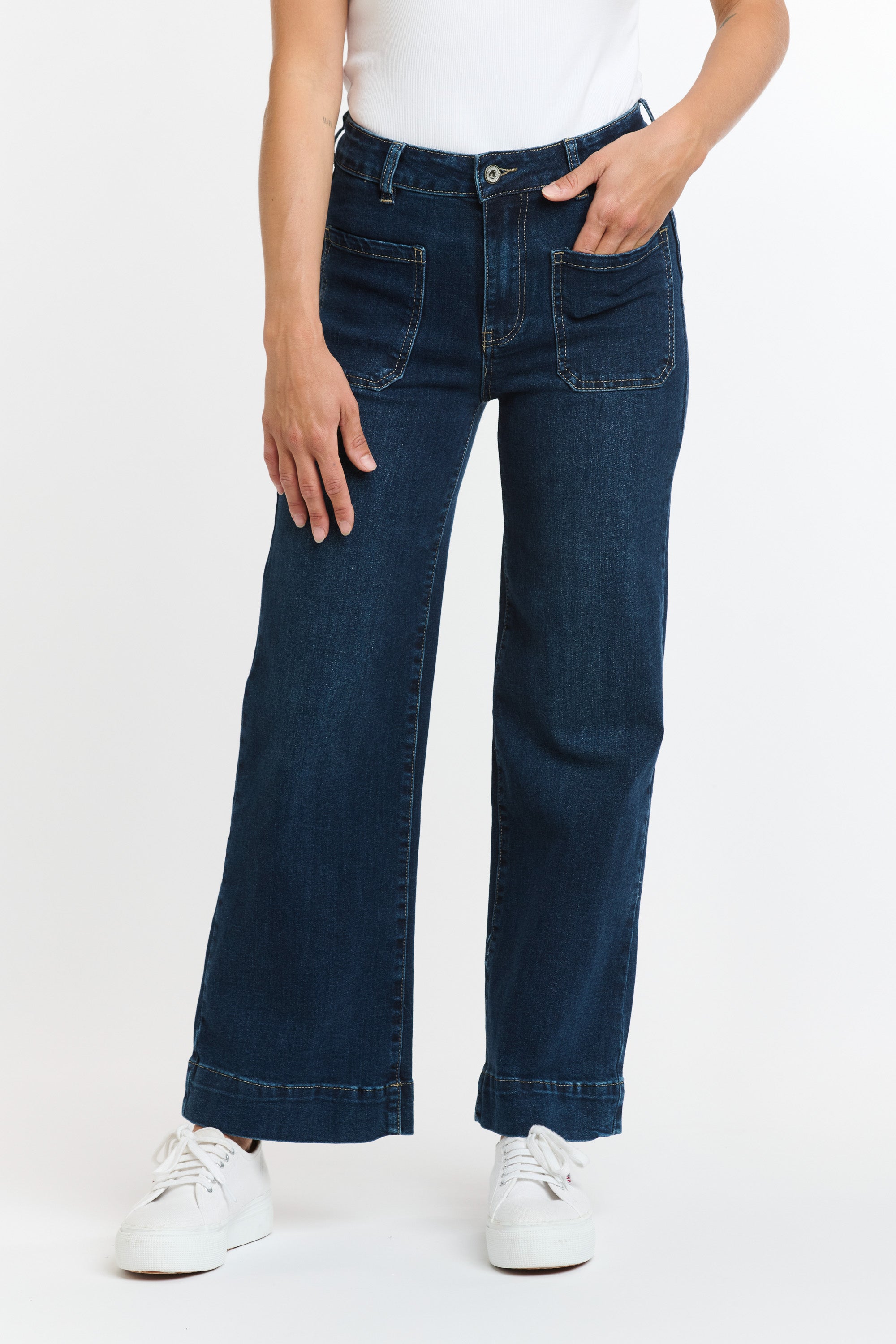 Bobbi 7/8th Jeans - Dark Wash-Jeans-Italian Star-The Bay Room