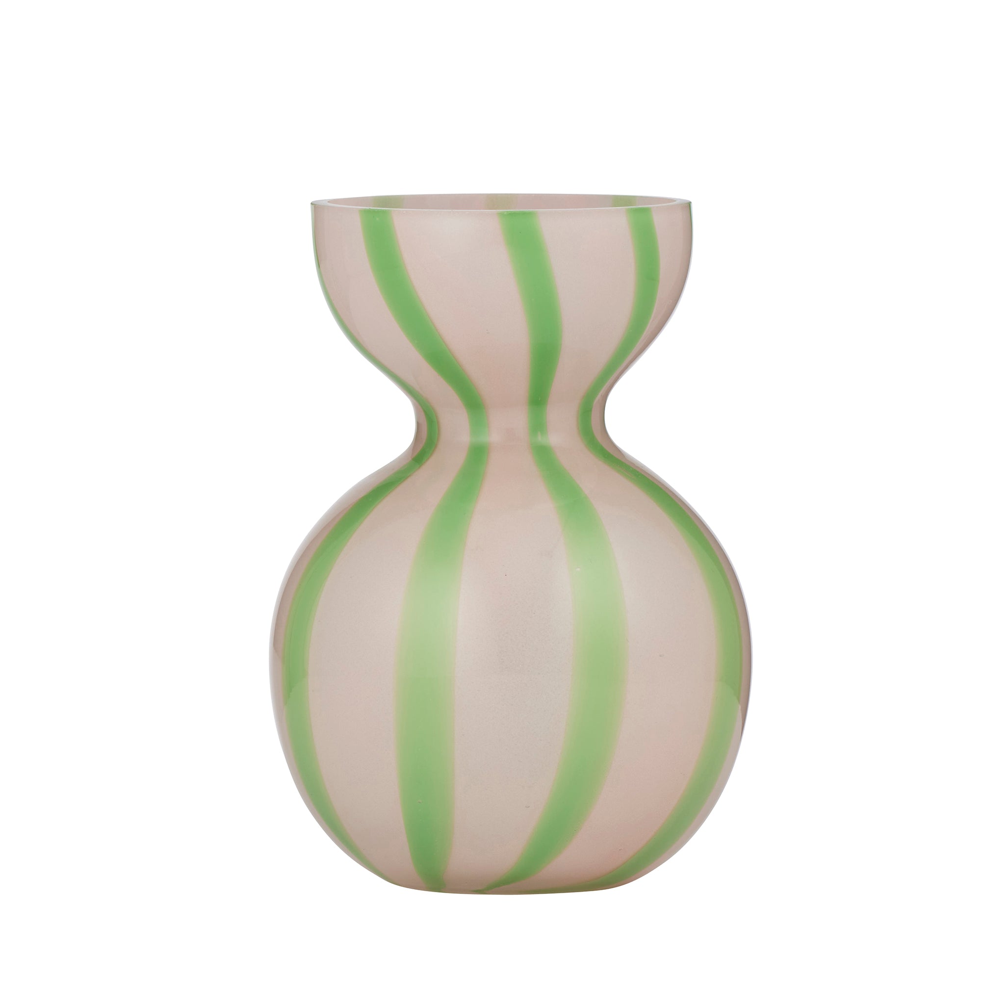 Bobbi Glass Vase 13x18cm Pink/Emerald-Coast To Coast Home-The Bay Room