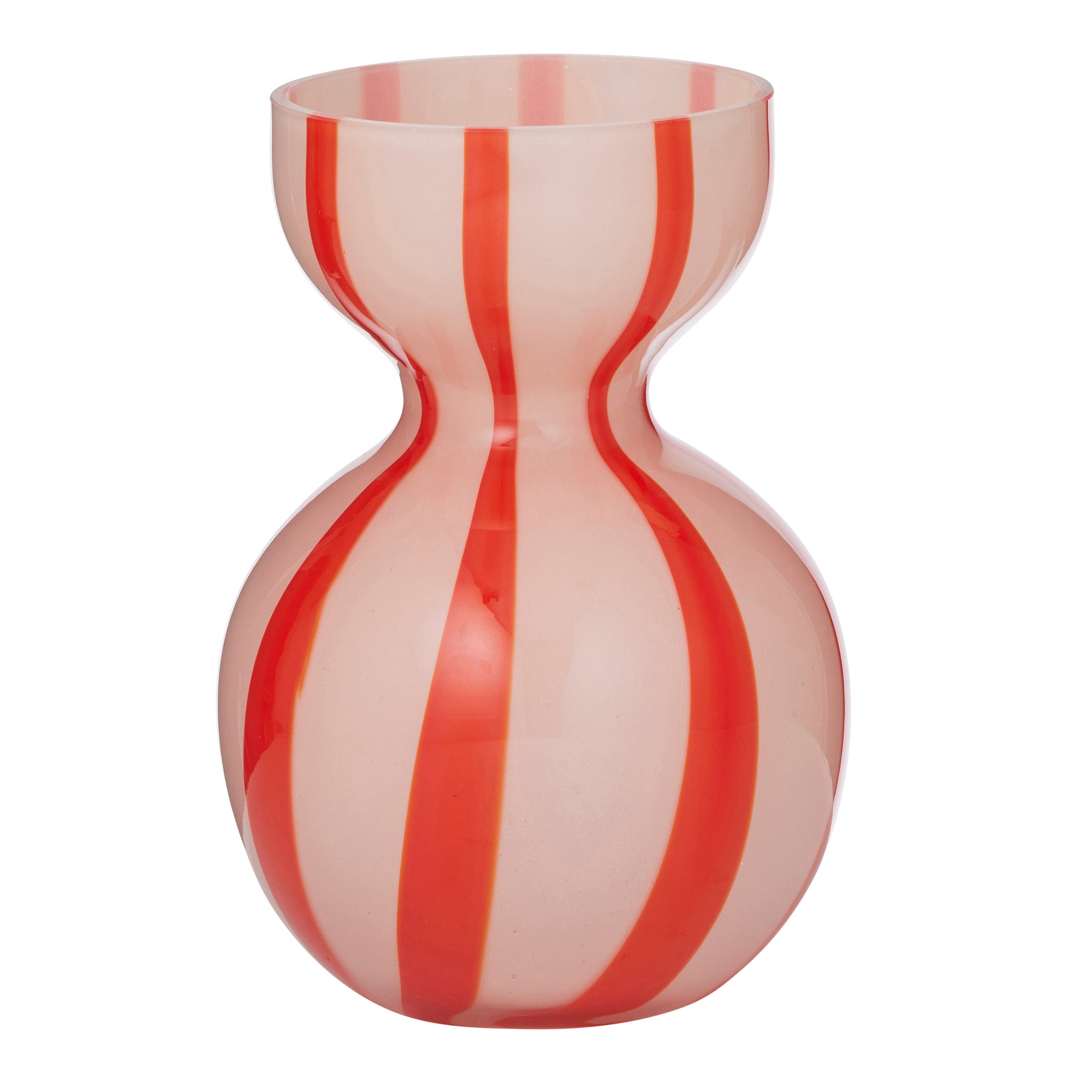 Bobbi Glass Vase 13x18cm Pink/Red-Pots, Planters & Vases-Coast To Coast Home-The Bay Room
