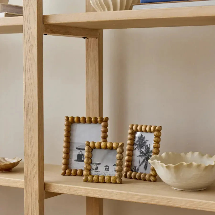 Bobbin Natural Photo Frame 4x6"-Decor Items-Madras Link-The Bay Room