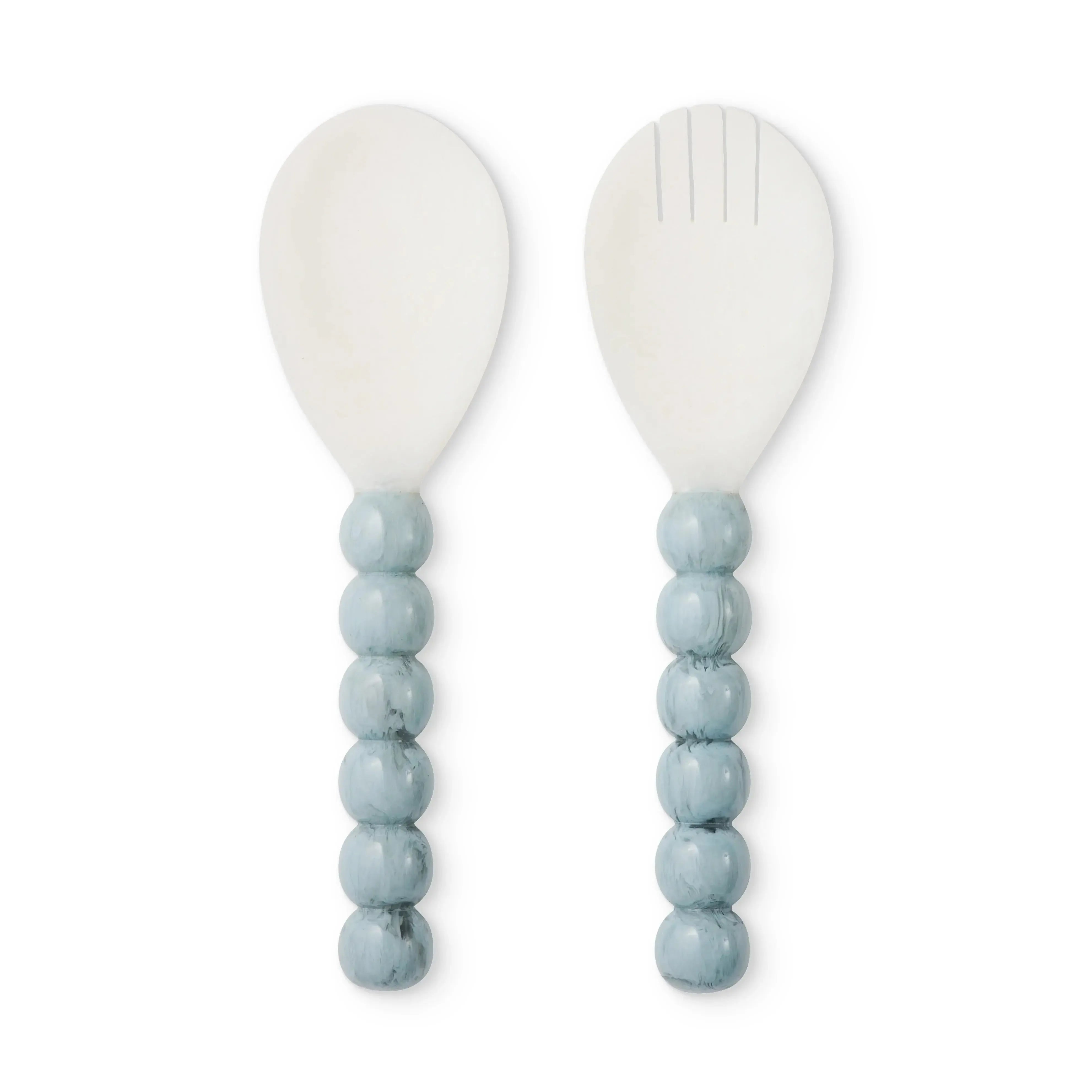 Bobble Blue/White Resin Salad Server Set-Dining & Entertaining-Madras Link-The Bay Room