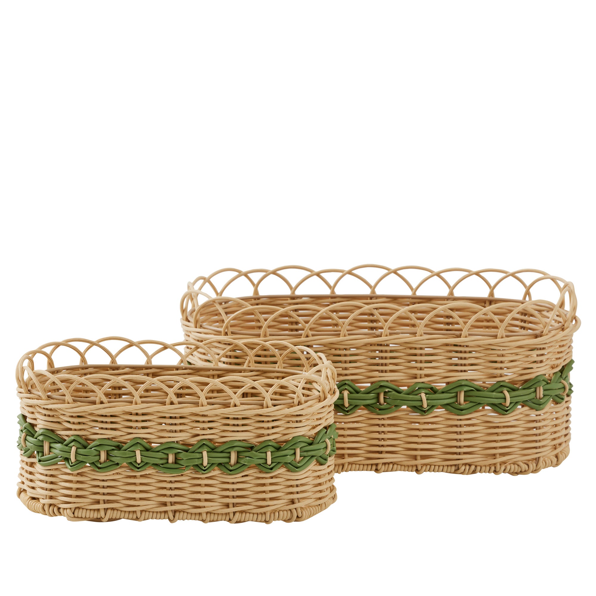 Bonita PP Woven Basket-Decor Items-Coast To Coast Home-The Bay Room