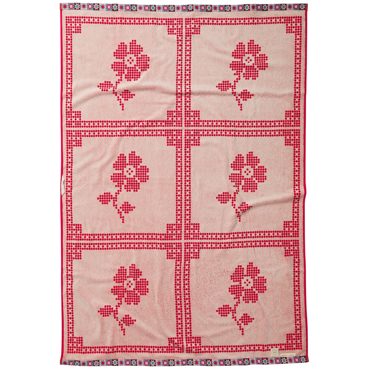 Bonny Bath Sheet - Poppy-Soft Furnishings-Sage & Clare-The Bay Room