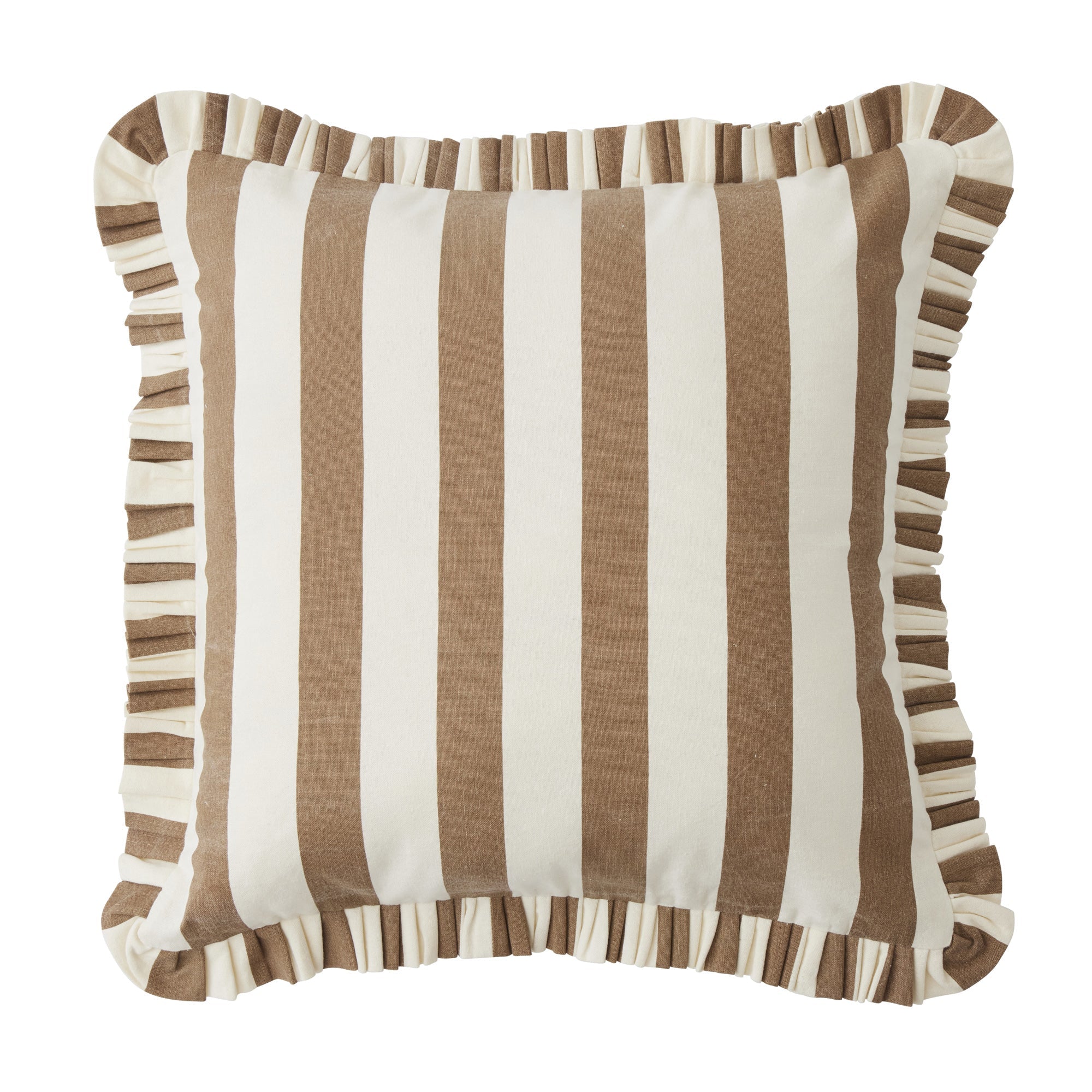 Bonny Cotton Cushion 50x50cm Cocoa-Soft Furnishings-Coast To Coast Home-The Bay Room