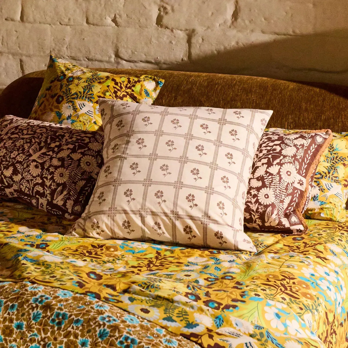Bonny Cotton Euro Pillowcase Set-Soft Furnishings-Sage & Clare-The Bay Room