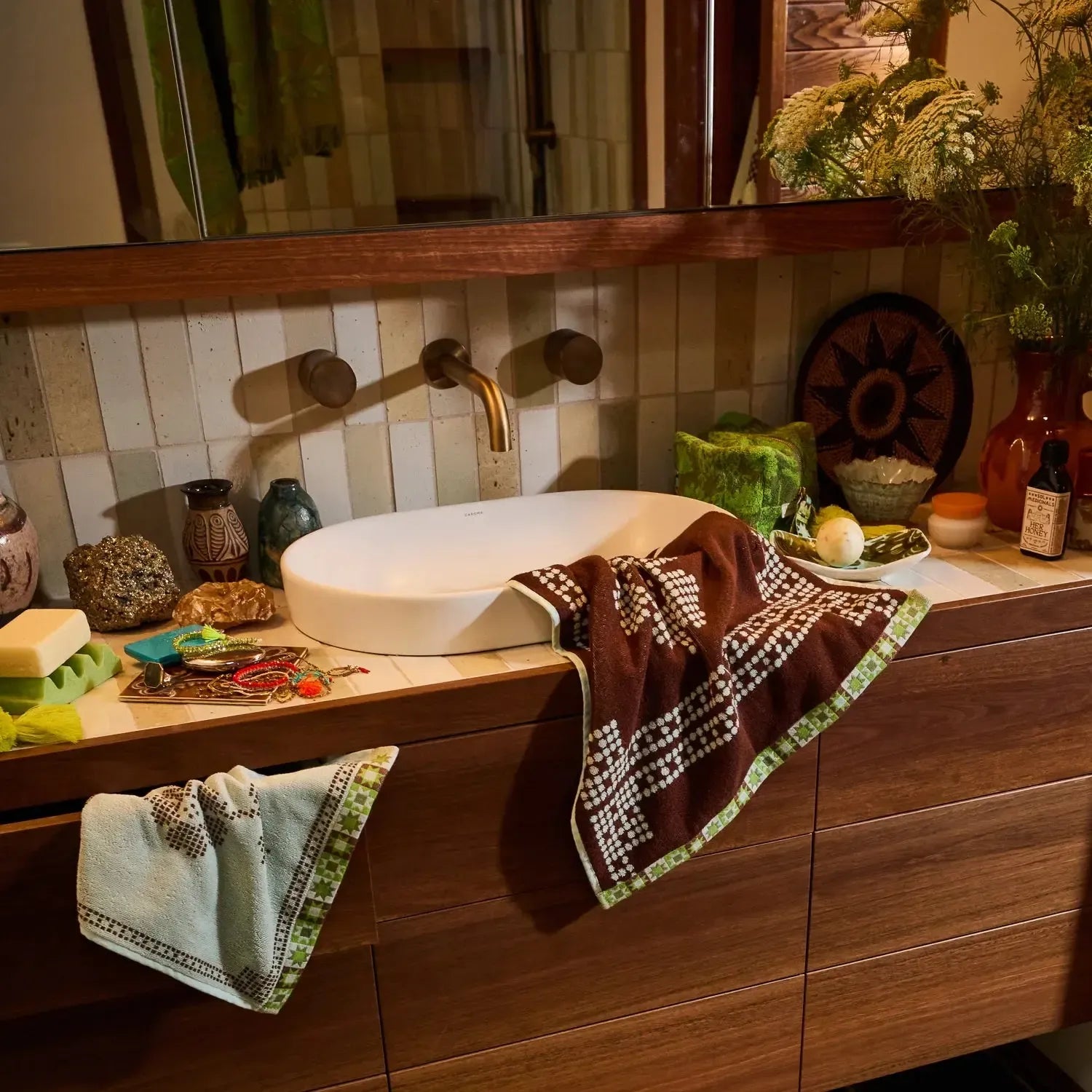 Bonny Face Washer Set - Fluorite-Soft Furnishings-Sage & Clare-The Bay Room