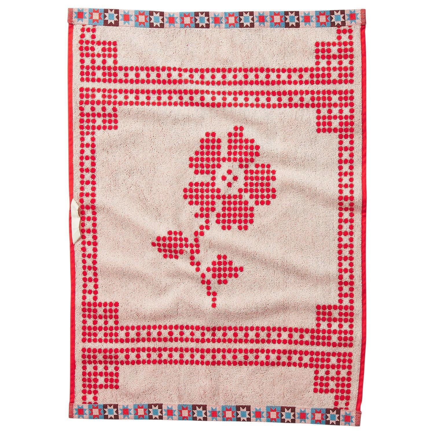 Bonny Hand Towel - Poppy-Soft Furnishings-Sage & Clare-The Bay Room