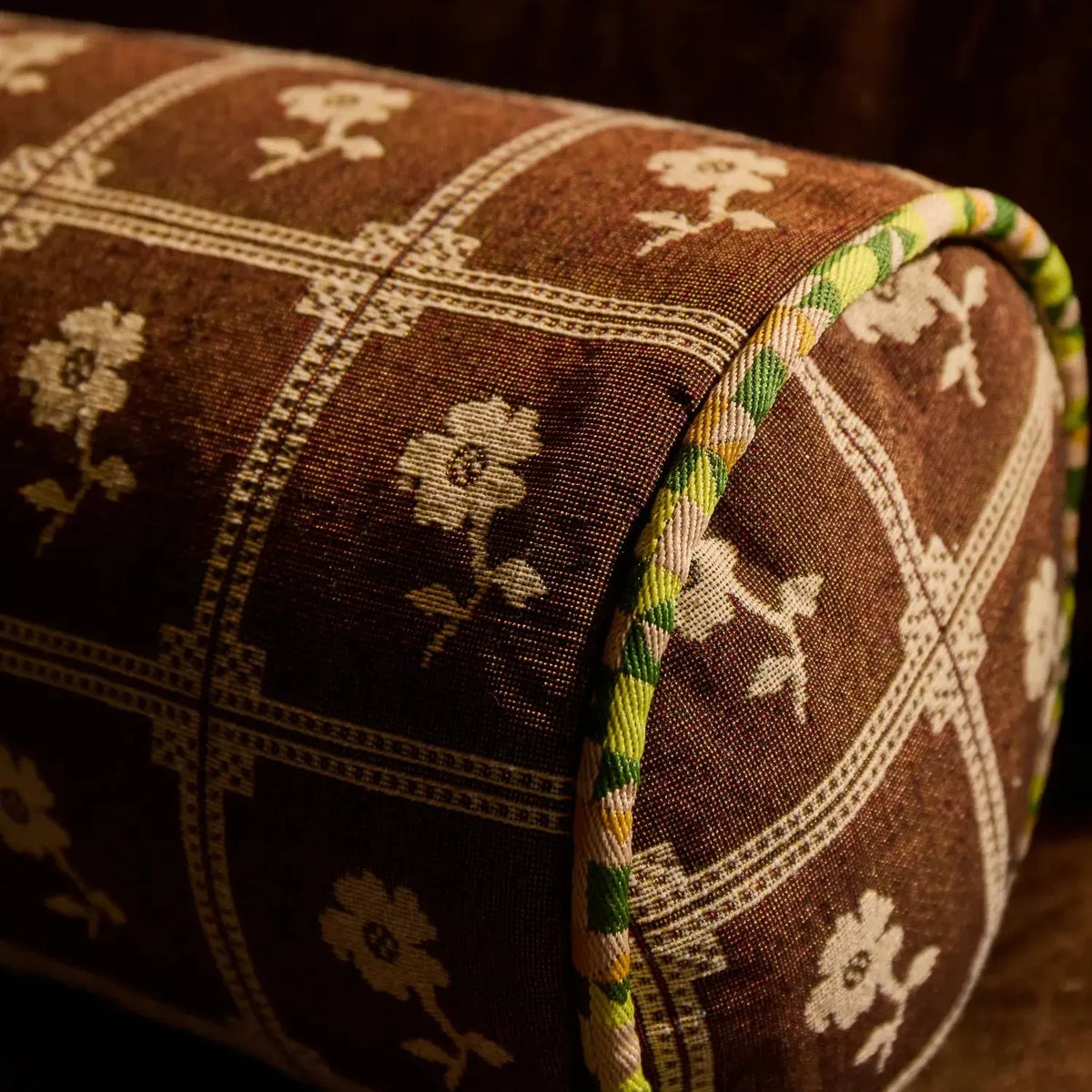 Bonny Jacquard Bolster Cushion-Soft Furnishings-Sage & Clare-The Bay Room