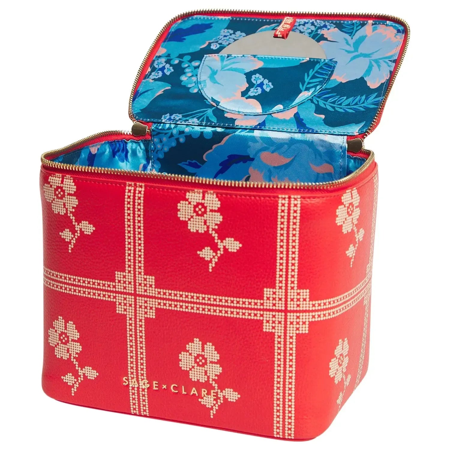 Bonny Medium Vanity Case - Poppy-Beauty & Well-Being-Sage & Clare-The Bay Room