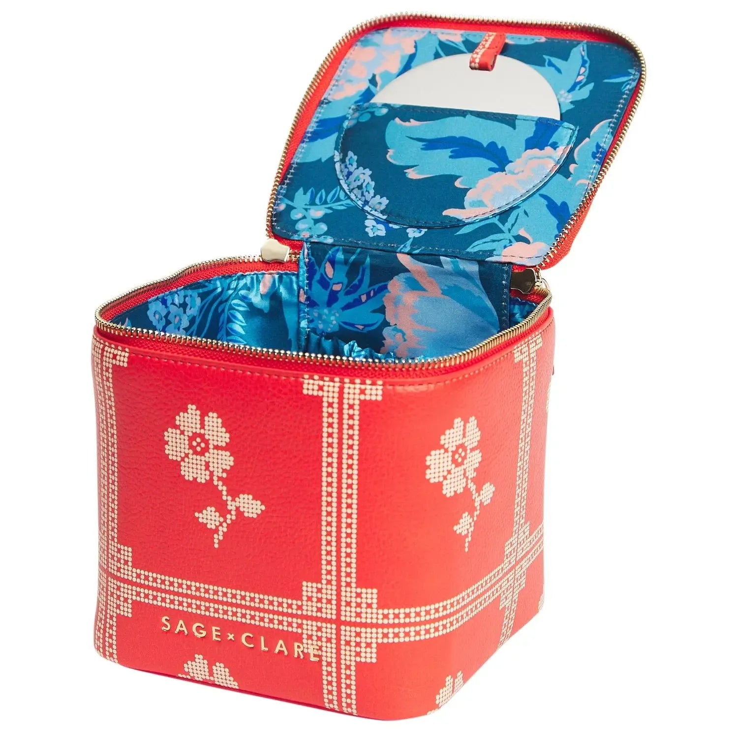 Bonny Small Vanity Case - Poppy-Beauty & Well-Being-Sage & Clare-The Bay Room