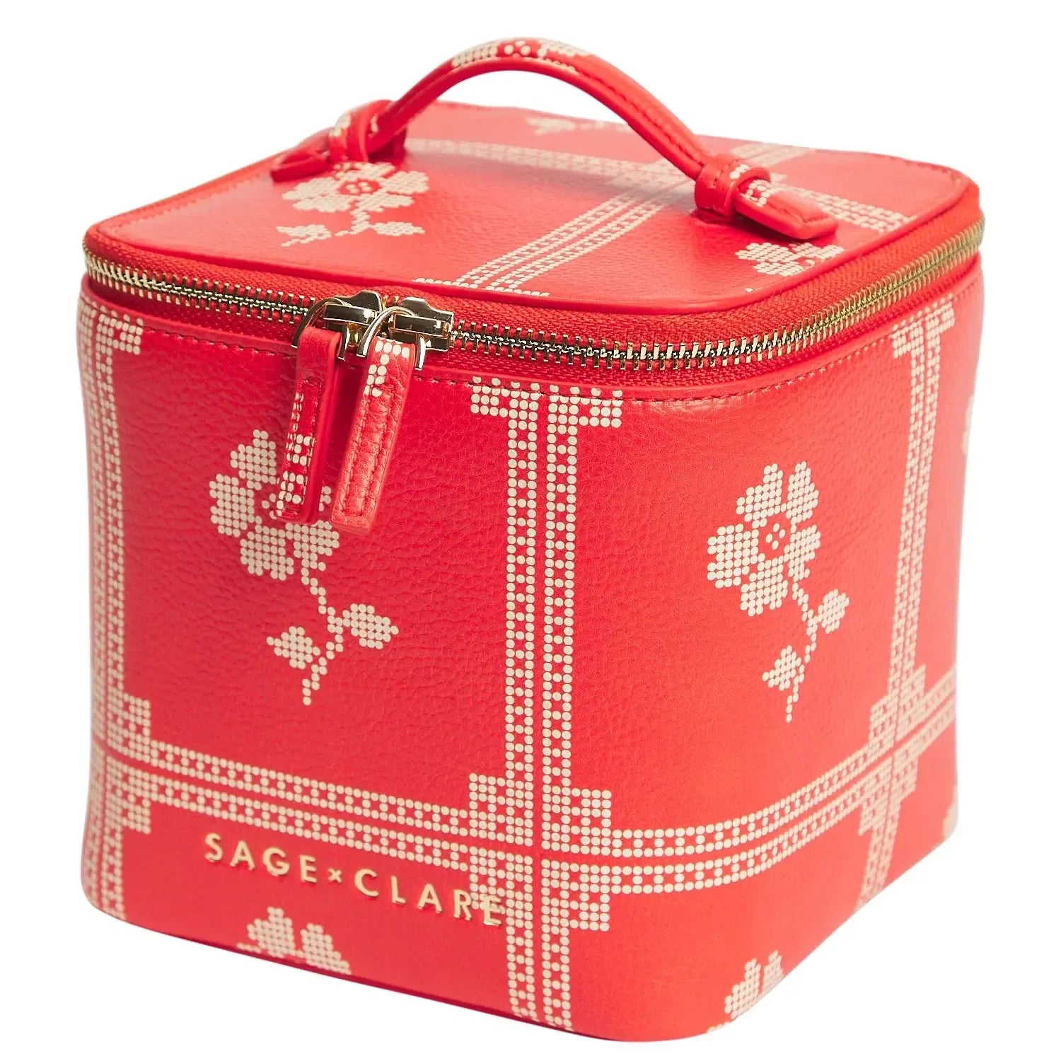 Bonny Small Vanity Case - Poppy-Beauty & Well-Being-Sage & Clare-The Bay Room