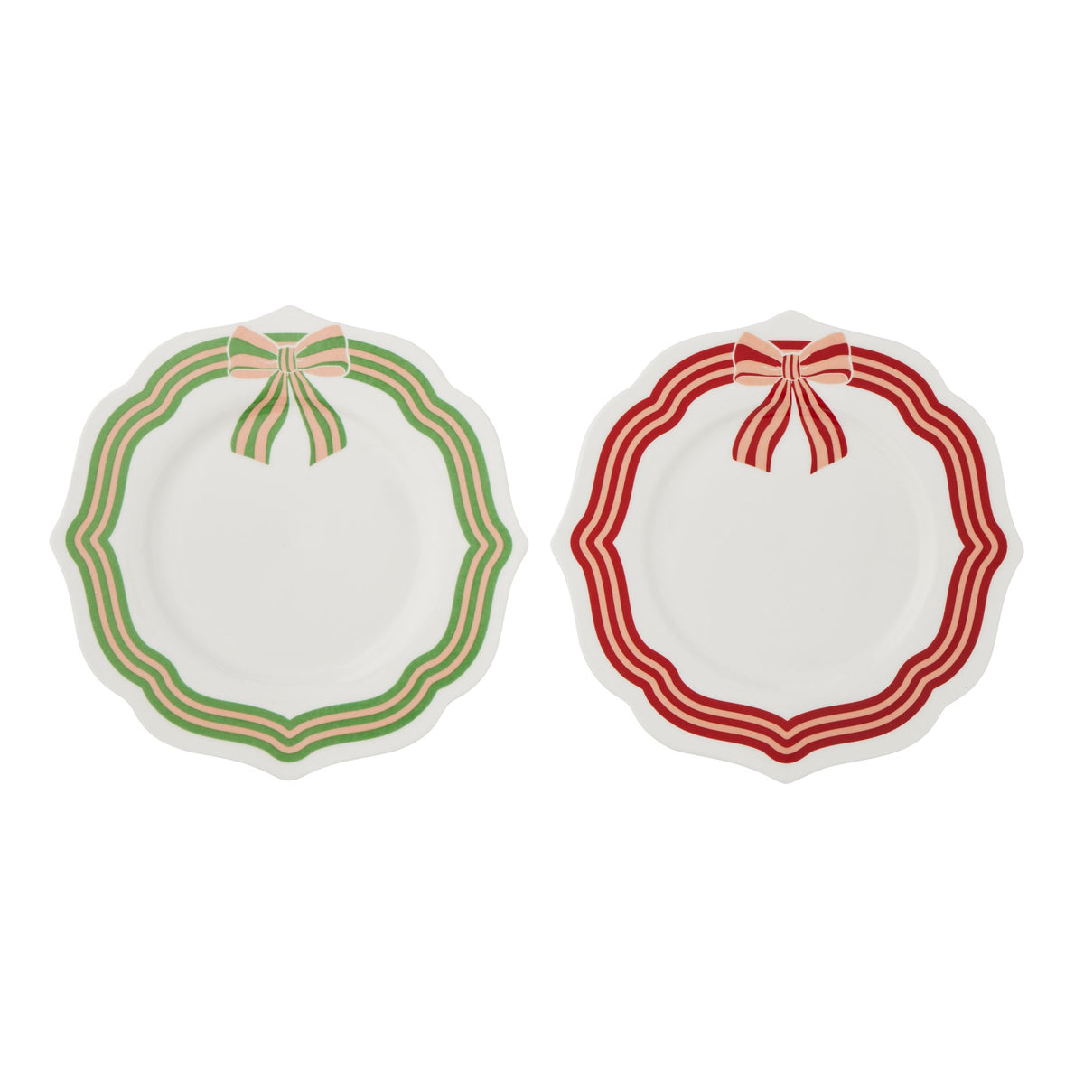 Bow Plate Ceramic 20cm-Christmas-Coast To Coast Home-The Bay Room