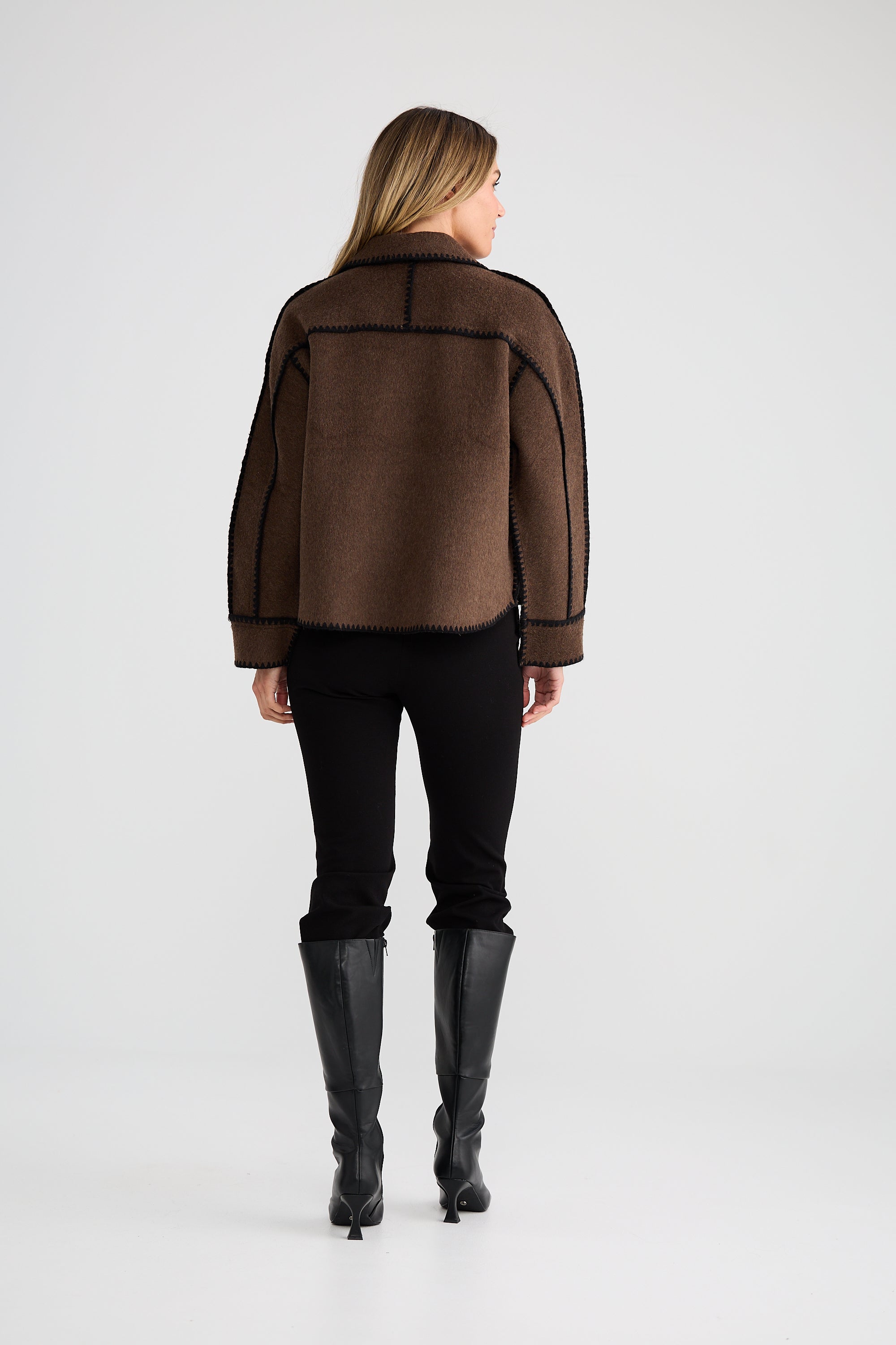 Briony Jacket - Chocolate-Jackets, Coats & Vests-Brave & True-The Bay Room