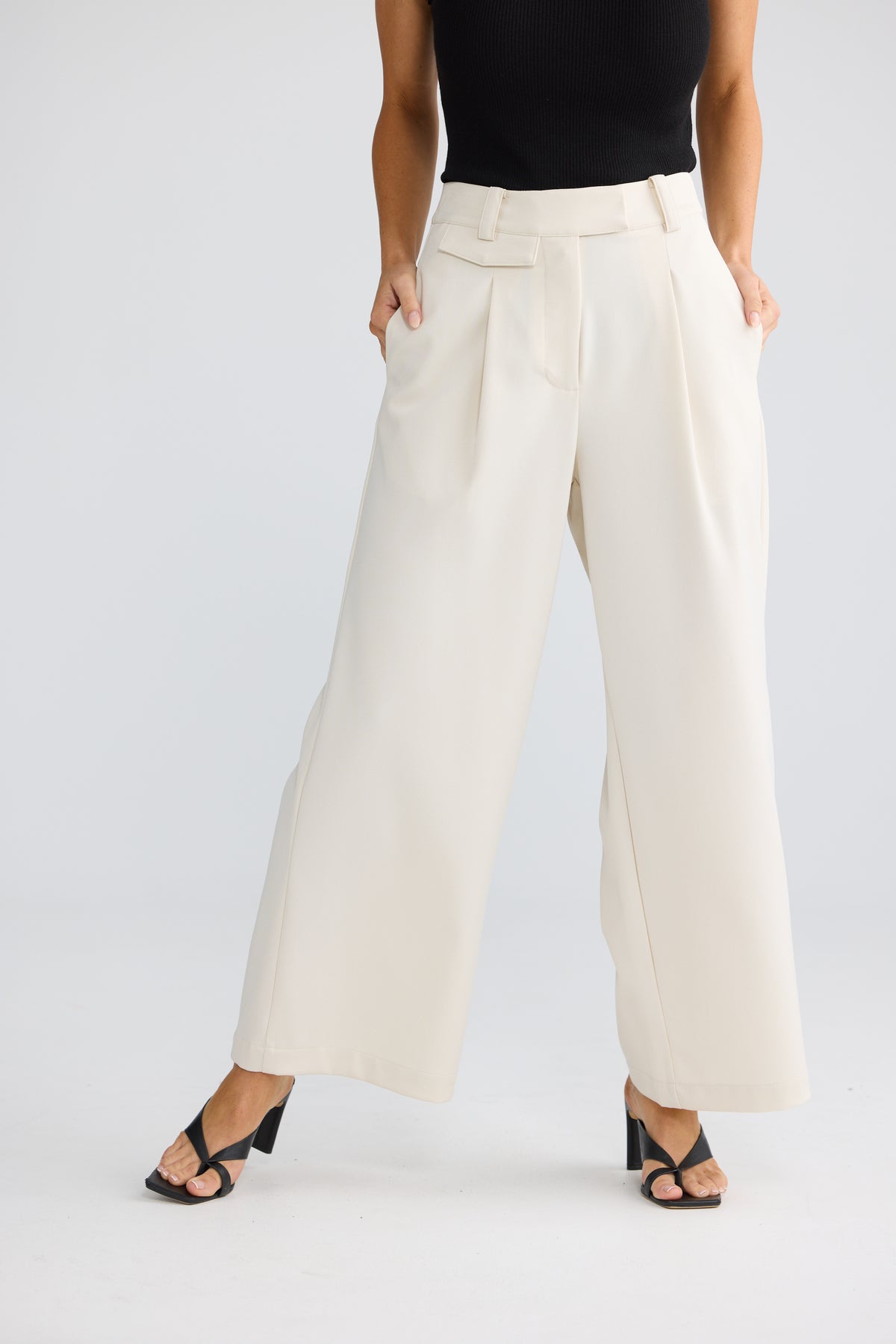 Brooke Pant - Cream-Pants-Brave & True-The Bay Room