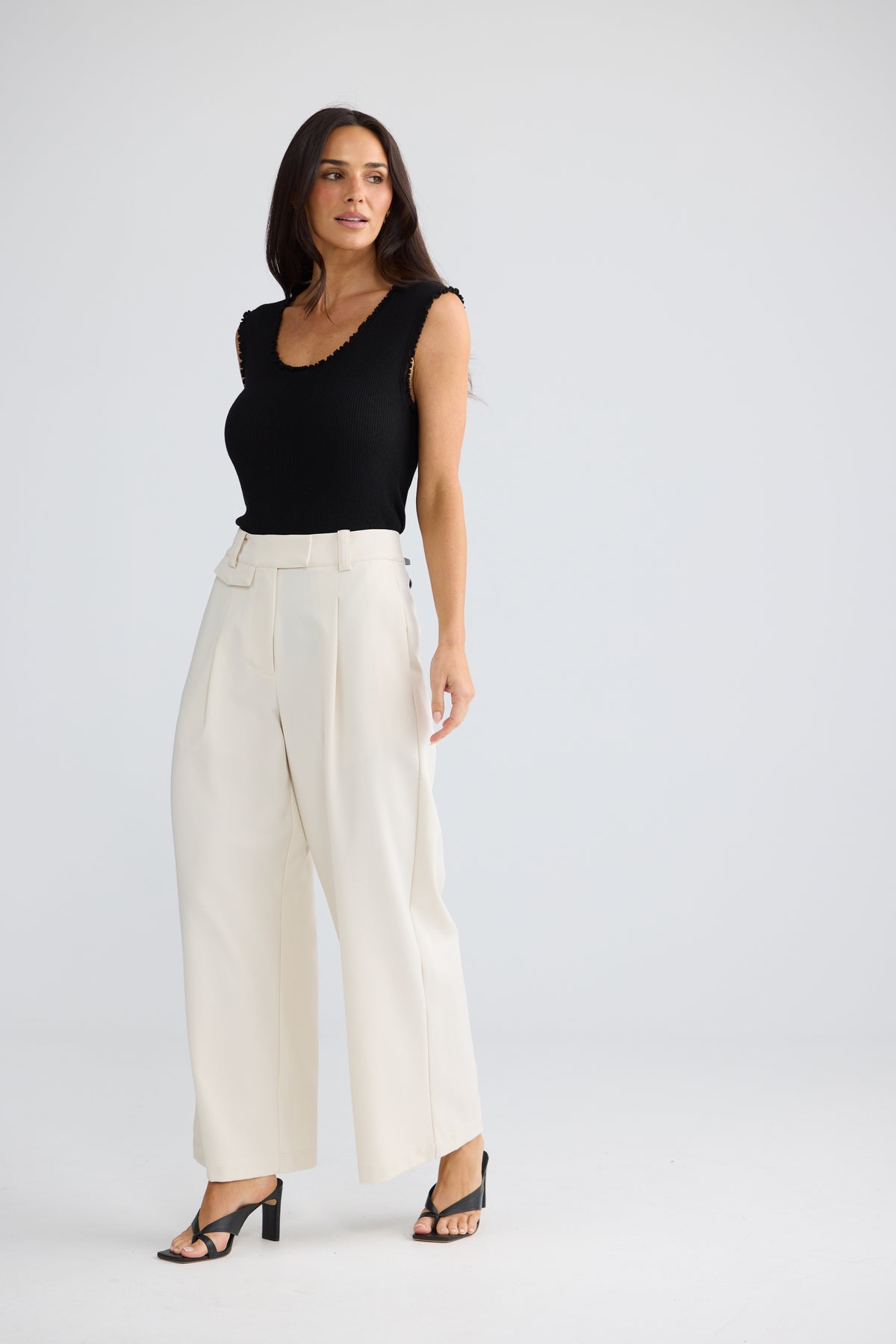 Brooke Pant - Cream-Pants-Brave & True-The Bay Room