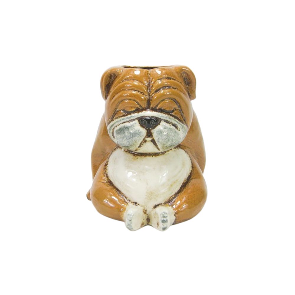 Bulldog Planter Brown 17cm-Pots, Planters & Vases-Urban Products-The Bay Room