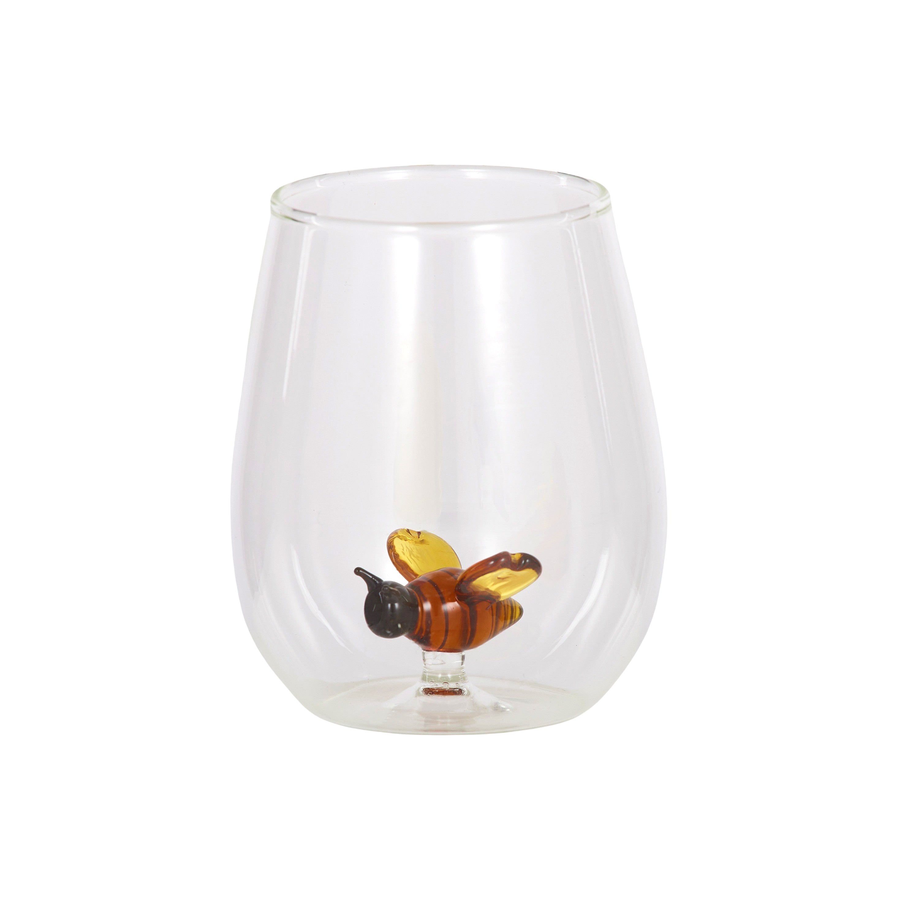 Bumble Bee Glass Tumbler 8.5x10cm-Dining & Entertaining-Coast To Coast Home-The Bay Room