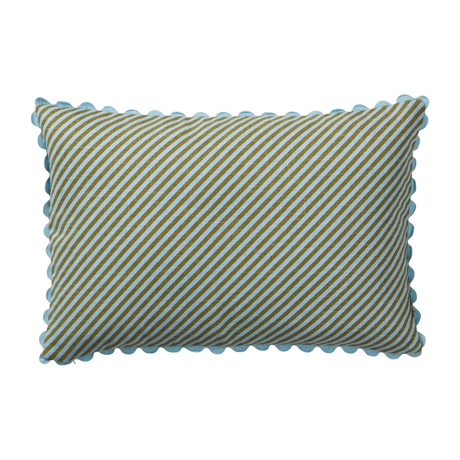 Bundi Stripe Cushion - Sky-Soft Furnishings-PLAY by Sage & Clare-The Bay Room