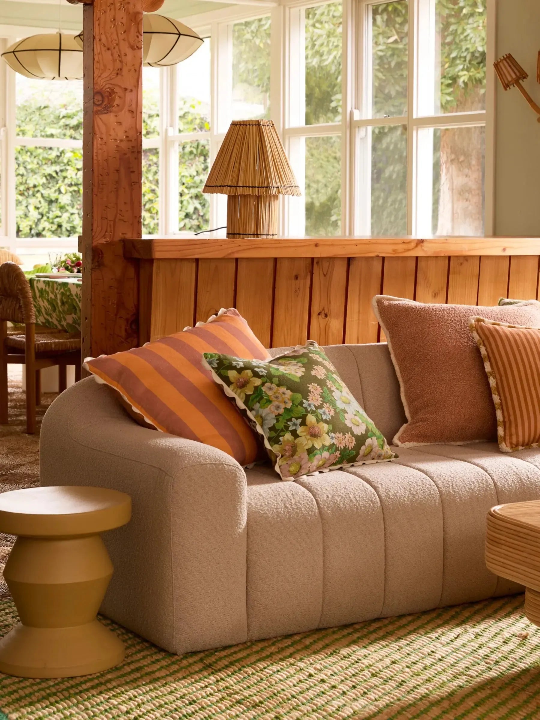 Buttercup Olive 50cm Cushion-Soft Furnishings-Bonnie & Neil-The Bay Room