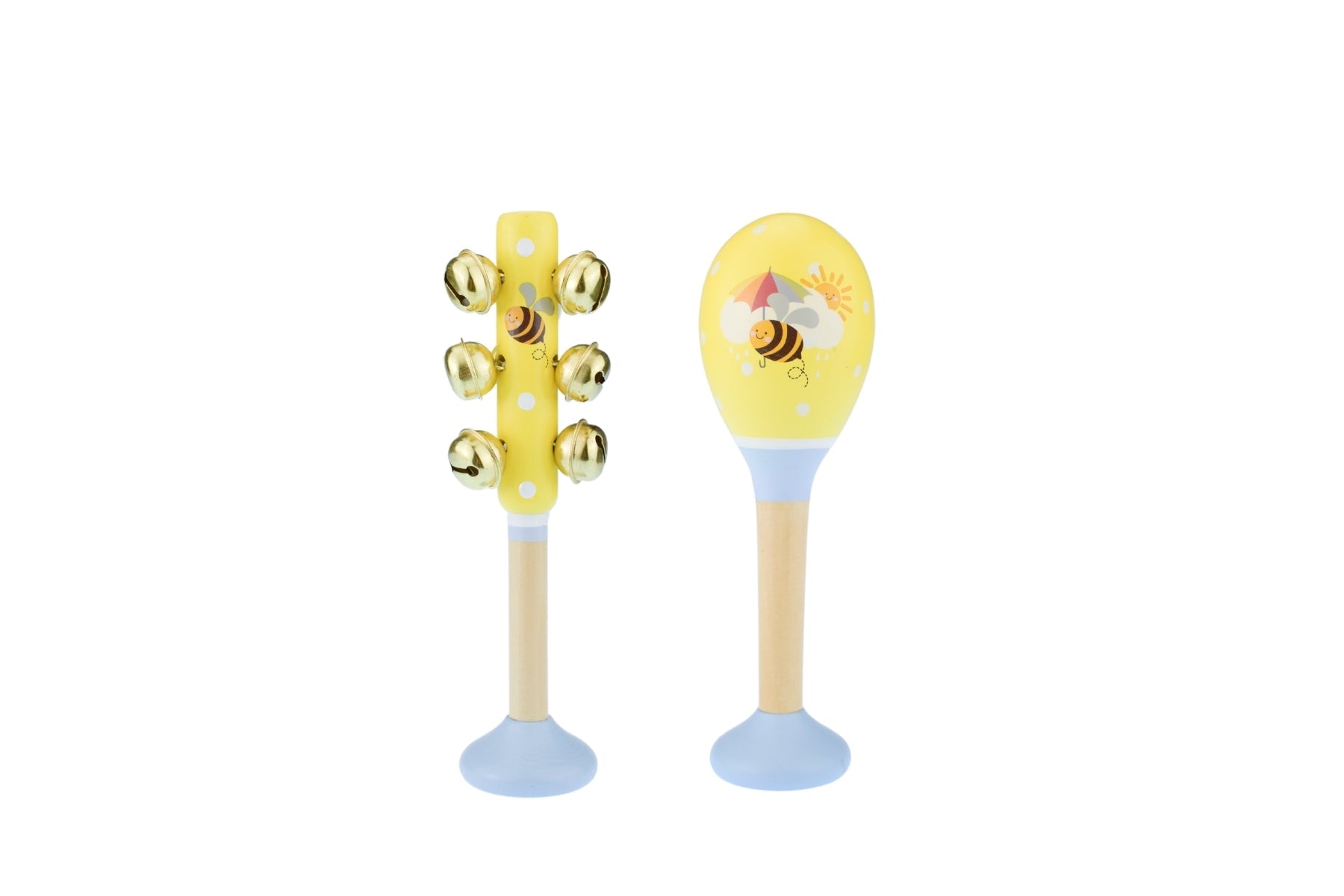 Buzzy Days Bee Maraca & Bellstick Set-Toys-Eleganter-The Bay Room