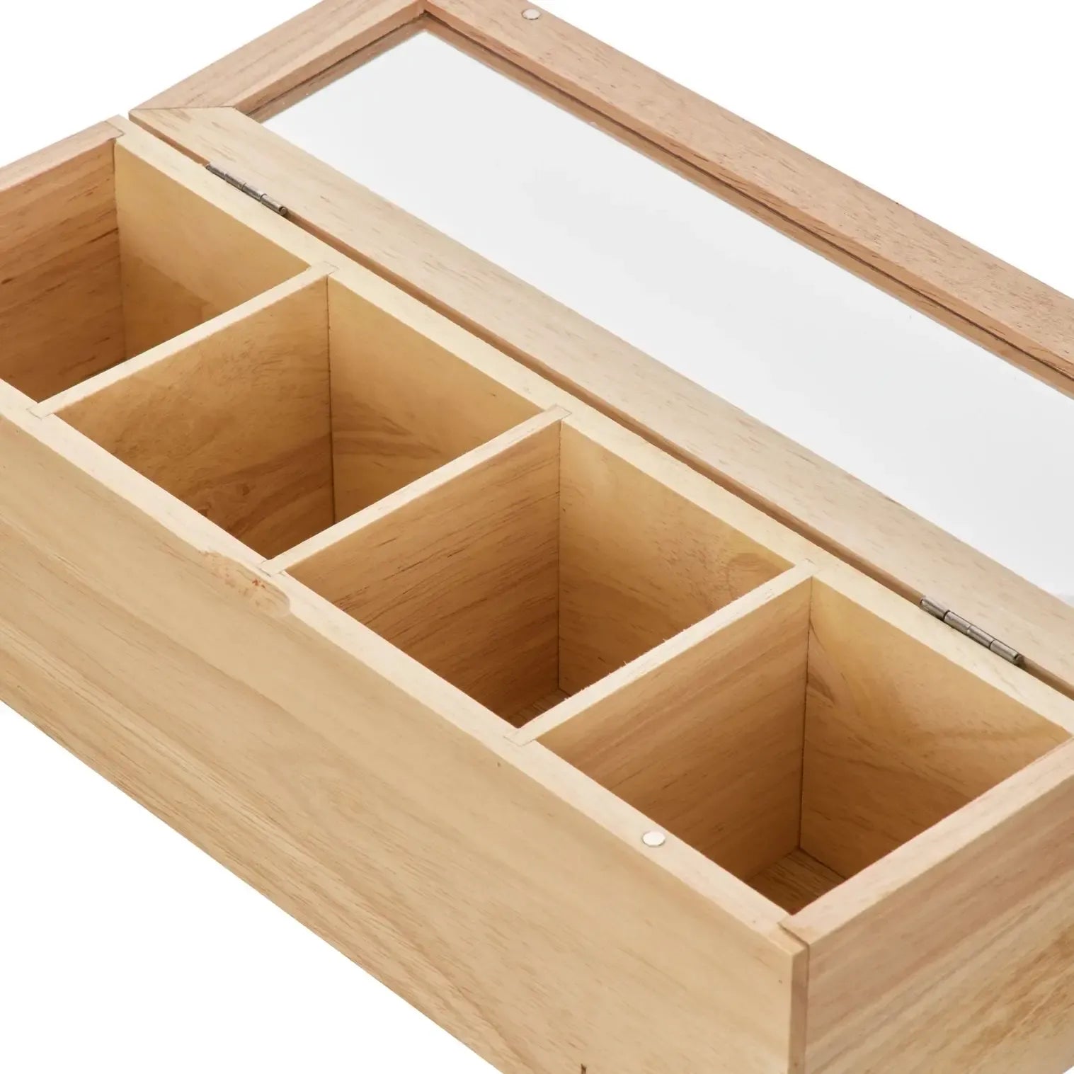 Byron Small Wooden Tea Box Natural-Kitchenware-Leaf & Bean-The Bay Room
