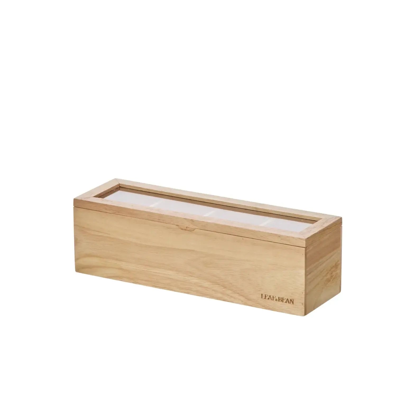 Byron Small Wooden Tea Box Natural-Kitchenware-Leaf & Bean-The Bay Room