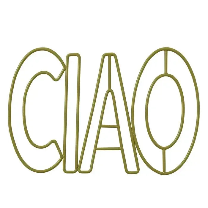CIAO Metal Trivet 24.5x16cm Olive-Kitchenware-Coast To Coast Home-The Bay Room