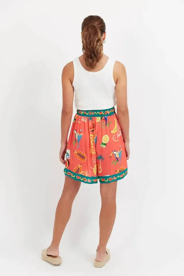 Cabana Short - Brasil Coral-Shorts-Haven-The Bay Room