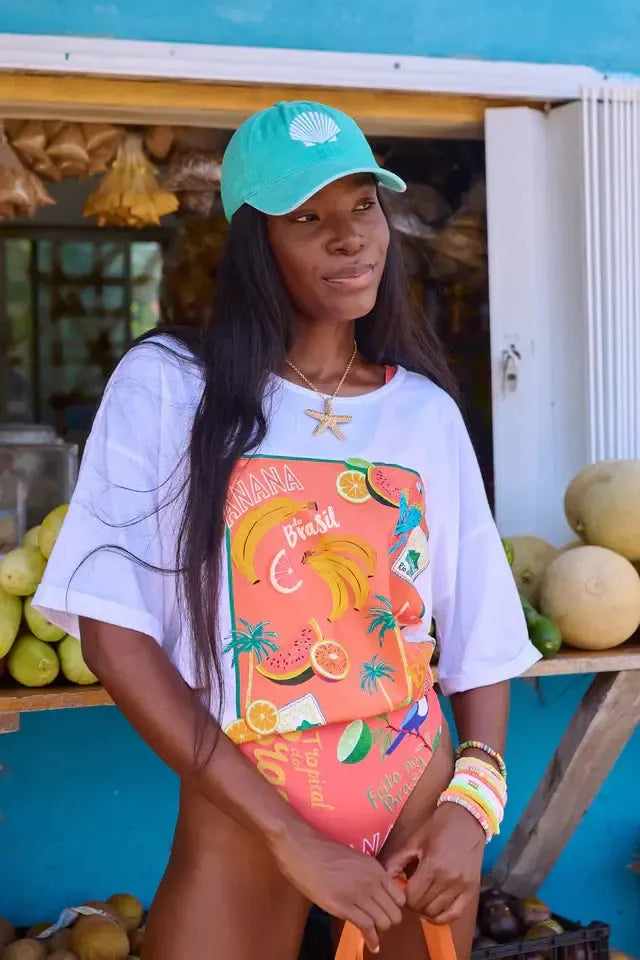 Cabana Tshirt - White-Tops-Haven-The Bay Room
