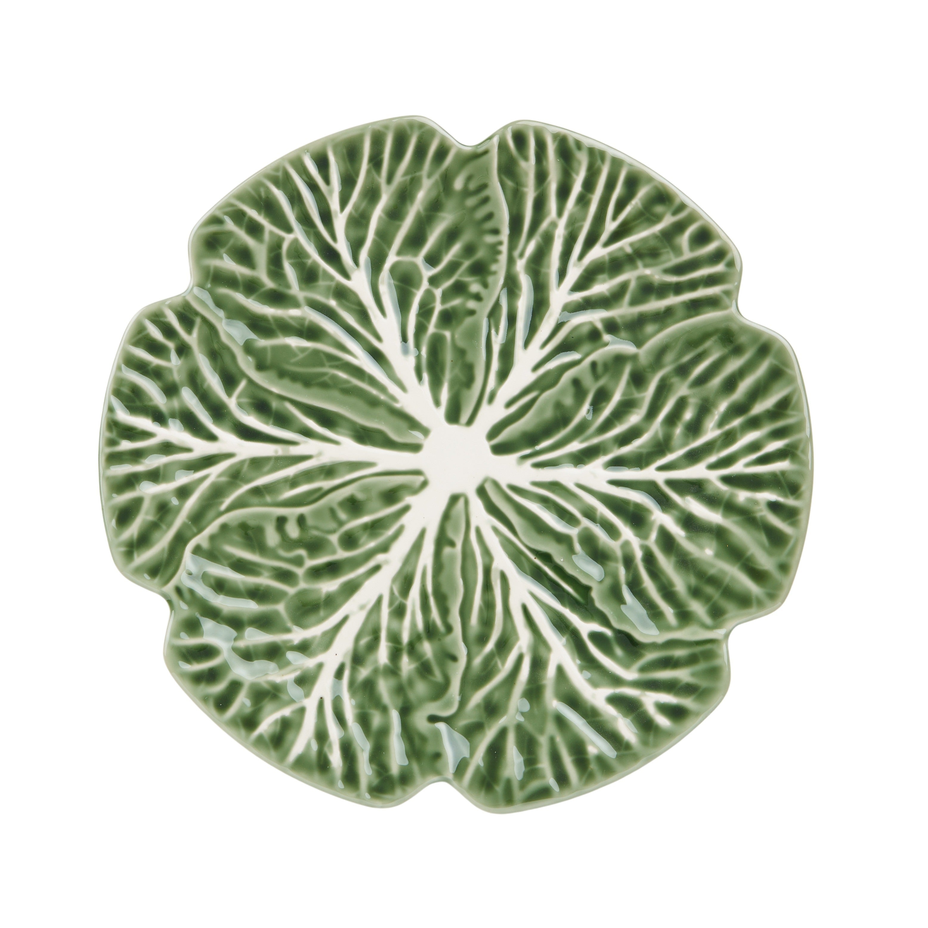 Cabbage Ceramic Plate 30x30cm Green-Dining & Entertaining-Coast To Coast Home-The Bay Room